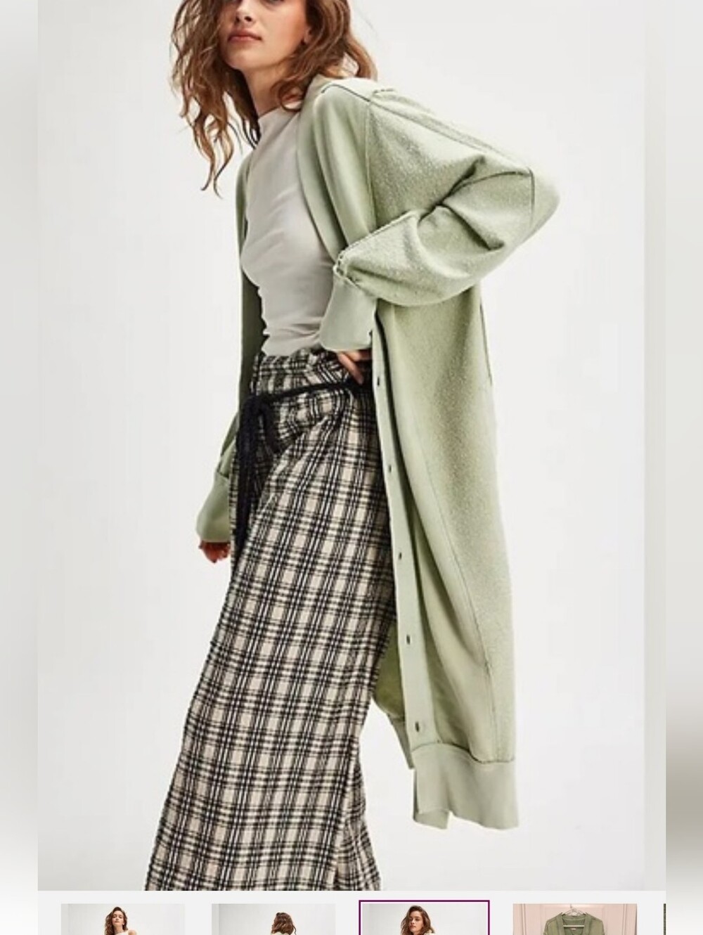 🌱NWOT, "DREAMY CARDIGAN,"MEADOW HAZE OVERSIZED BUTTON UP" BY " WE THE FREE:"🌱